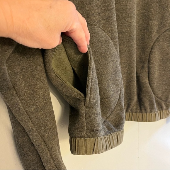 REI Cooperative Womens Nook Quilted Pullover Sweatshirt Dark Green Lg Sl… - Picture 9 of 12